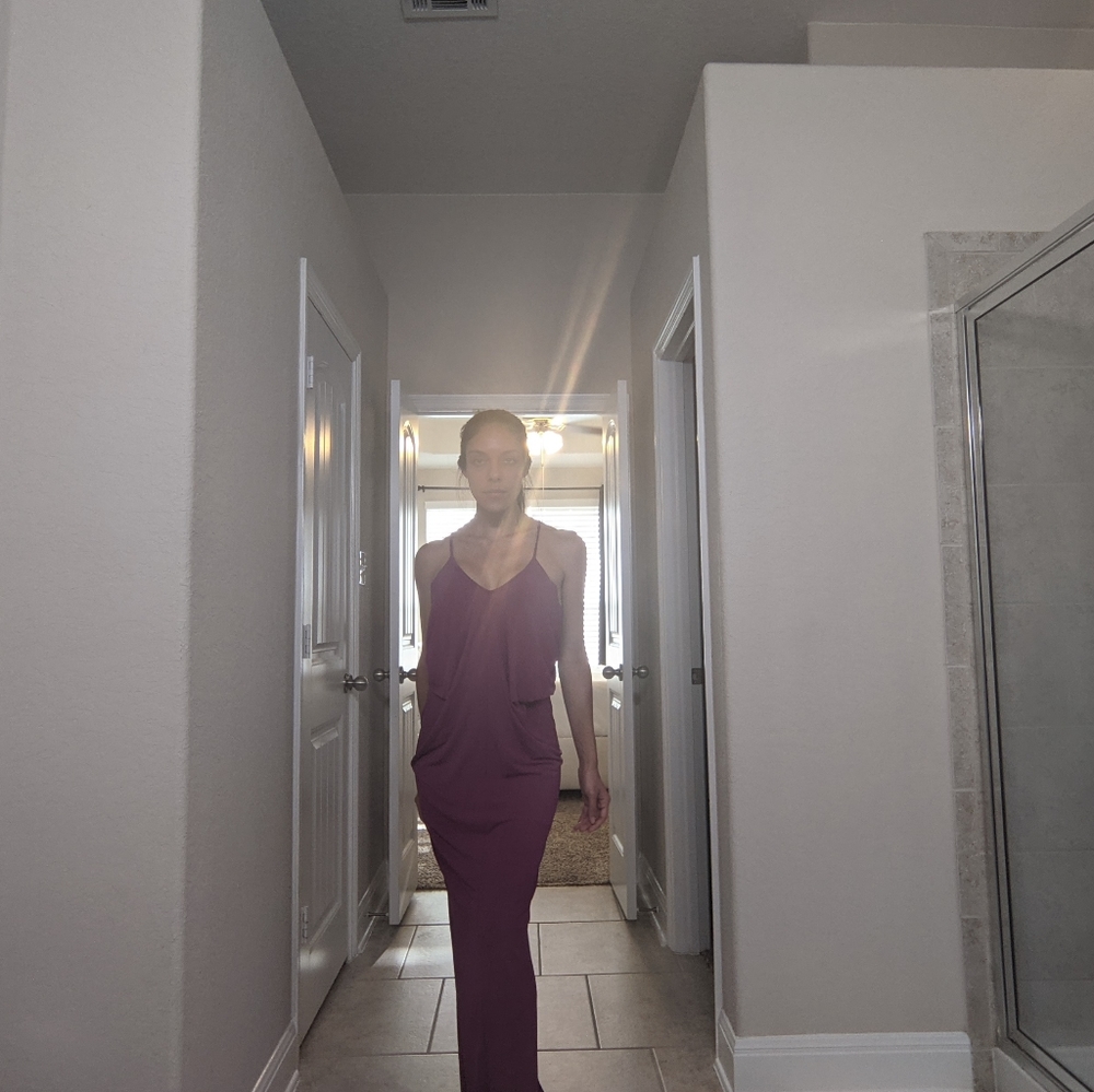 SAKS Fifth Avenue magenta maxi dress
